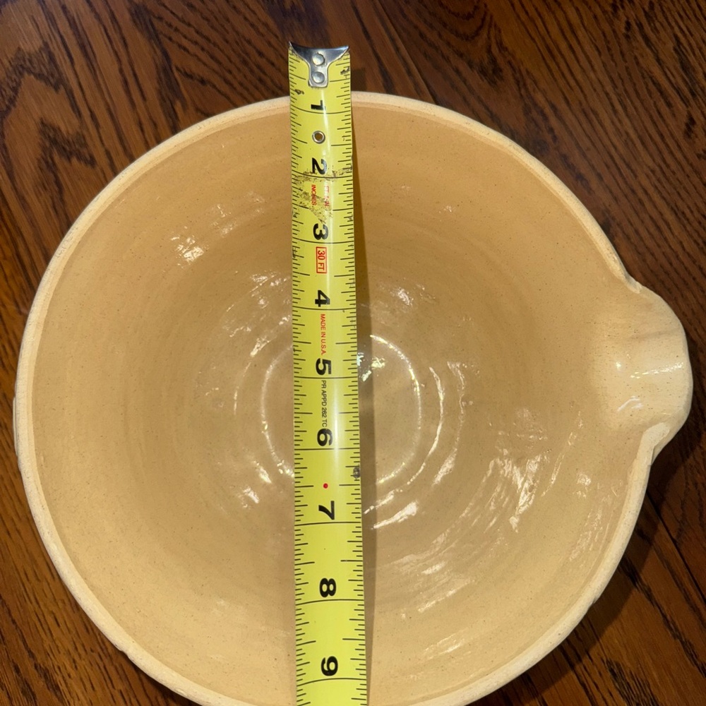 Stoneware Batter Bowl with Pouring Spout - Picture 4 of 16